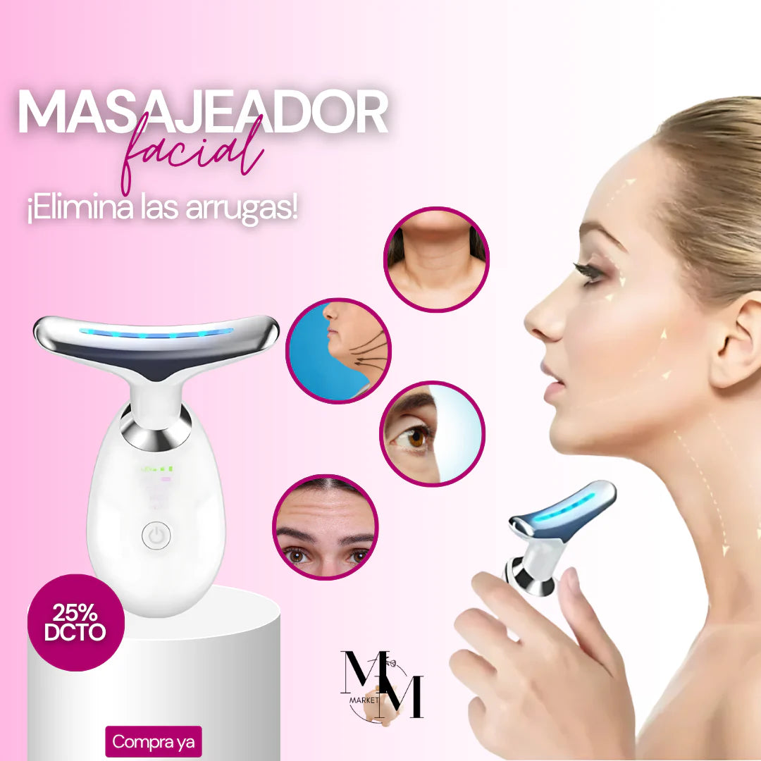 Masajeador Papada Facial LUZ LED