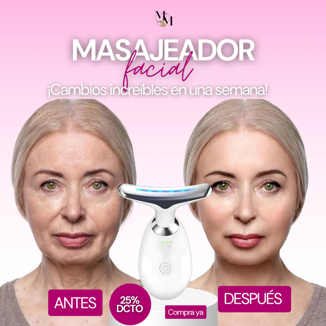 Masajeador Papada Facial LUZ LED