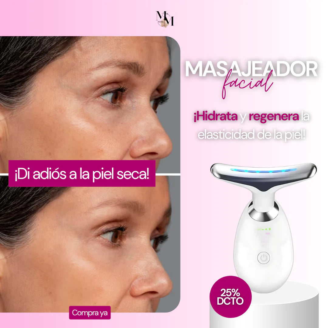Masajeador Papada Facial LUZ LED
